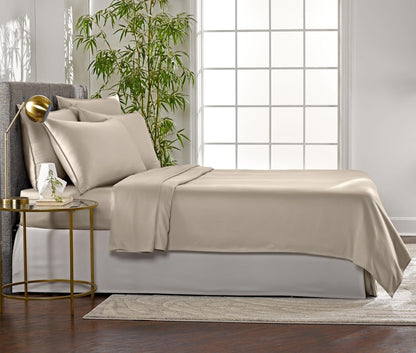 Pure Bamboo Queen Sheets - Luxuriously Soft & Cooling 100% Organic Viscose Bed Sheet Set | Sand Color