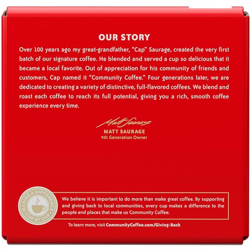 Community Coffee Signature Blend - Dark Roast Coffee Pods | 54 Count Compatible with Keurig 2.0