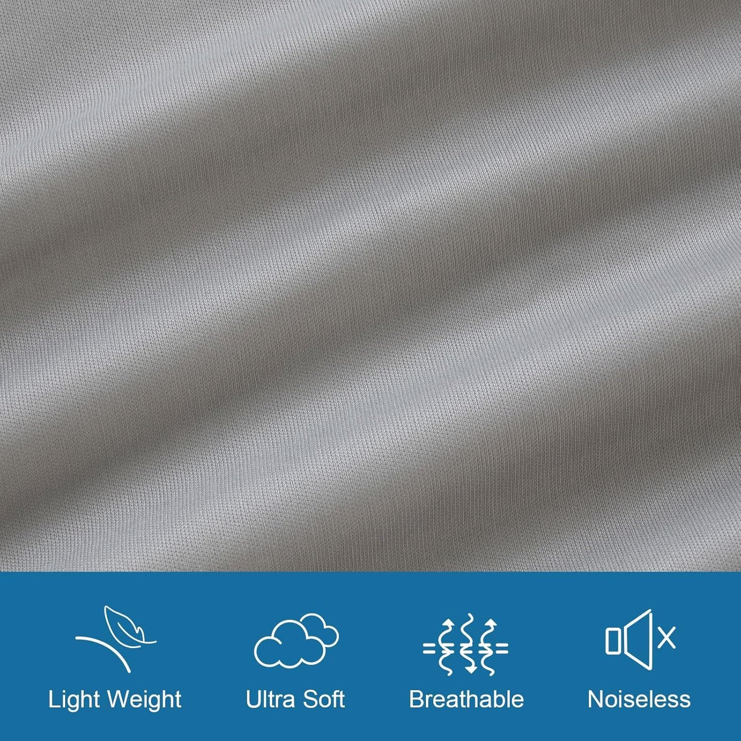Skiennix Twin Mattress Protector - Waterproof & Breathable Pad Cover for Kids' Beds | Fits Up to 14" Deep, Gray