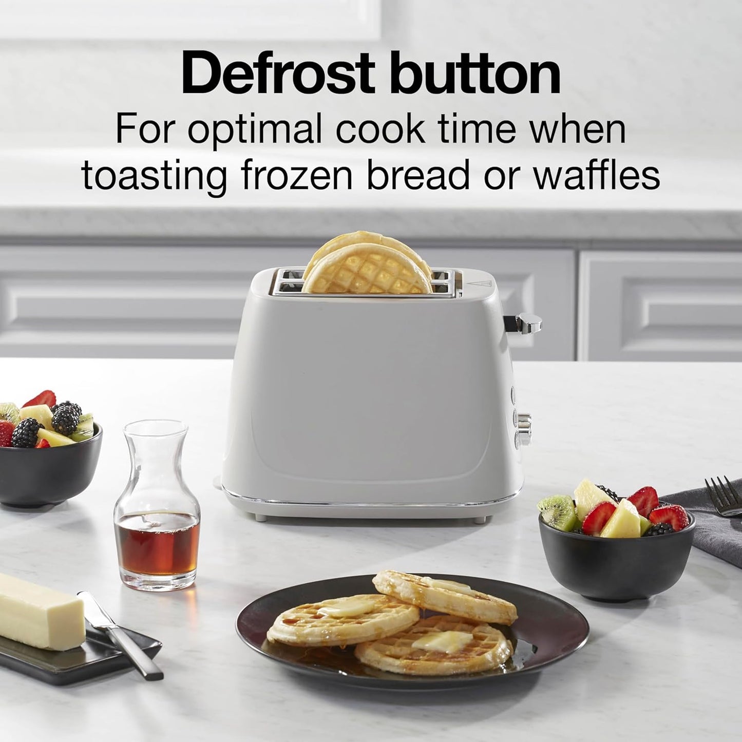 Proctor Silex 2-Slice Toaster - Bagel & Defrost Functions, 7 Browning Levels, Auto Shutoff, Oat White