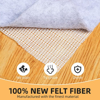 Non Slip Rug Pad, Natural Rubber Backing Rug Pads 1/4” Thick, Felt Rug Gripper Pad, Non Slip Under Carpet Mat, Under Rug Cushion for Hardwood Floors, Carpet Runners (5x7FT)