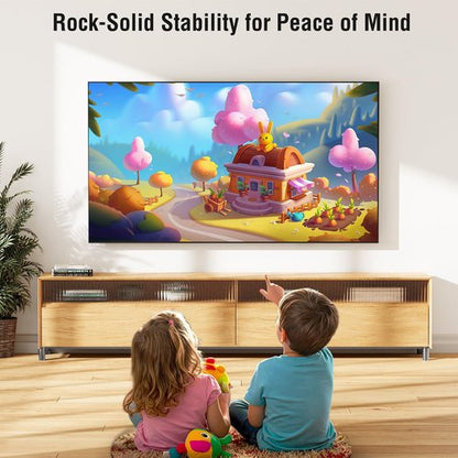 ELIVED Heavy Duty TV Mount for Most 50-120 Inch tvs Up to 220 lbs, Fixed Wall Mount Fits 16"/24"/ 32"/36" Studs, Low Profile TV Bracket up to VESA 950x600mm, 1.1" Space Saving