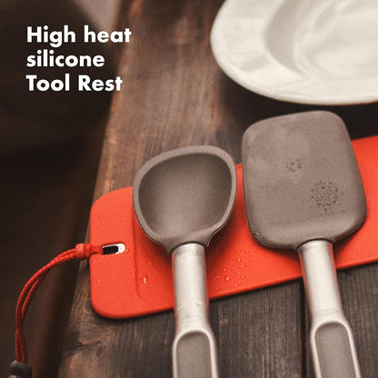 OXO Camp Stove Cooking Set - 4-Piece Outdoor Cooking Gear for Adventurers