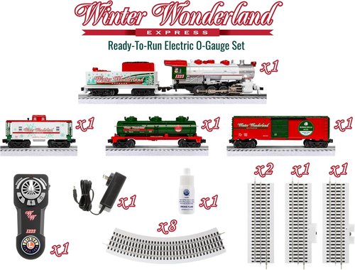 Lionel Winter Wonderland LionChief 5.0 Electric O Gauge Train Set - Bluetooth & Remote Control