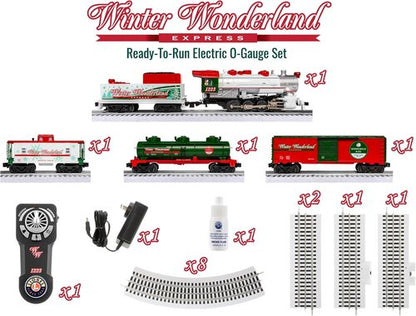 Lionel Winter Wonderland LionChief 5.0 Electric O Gauge Train Set - Bluetooth & Remote Control