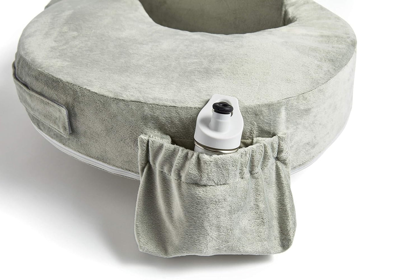 My Brest Friend Super Deluxe Nursing Pillow - Ergonomic Support for Mom & Baby - Adjustable with Side Pocket, Platinum