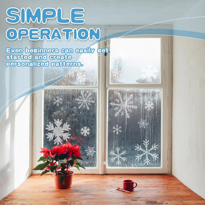 Weysat Winter Snowflake Stencils - 3 Pcs Reusable for Crafting on Glass, Wood, Fabric & More