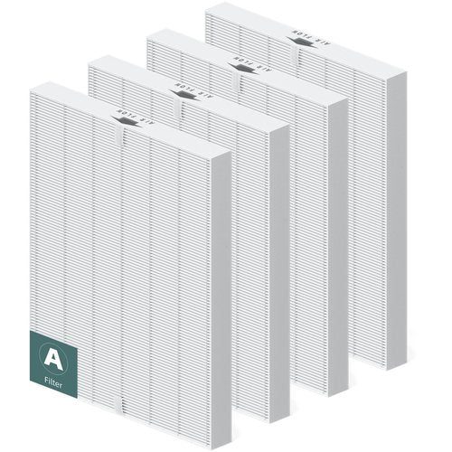 4 Pack 115115 Replacement Filter A for Winix PlasmaWave Air Purifier C535 5300 5300-2 5500 5500-2 6300 6300-2 P300 AM90 9000 5000 5000B C909 9800, Size 21 Filter