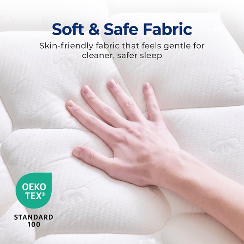 Neo Sleep Queen Size Mattress, 8 Inch Hybrid Comfort & Supportive Mattress in a Box, Cooling Gel Memory Foam and Spring with Pressure Relief, CertiPUR-US Certified