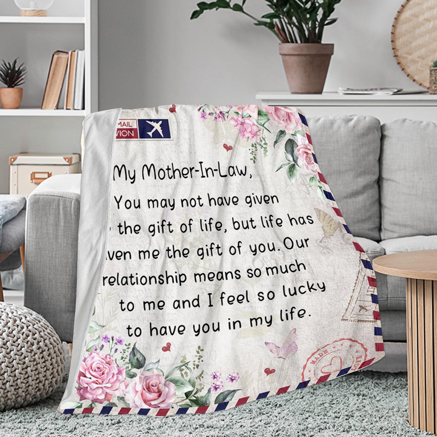 Itvgekp Mother in Law Gifts - Best Mother-in-Law Gifts Throw Blanket50”x60”, Mother in Law Gift Ideas for Birthday, Best Gifts for Mother in Law Mothers Day Christmas Valentine's Day