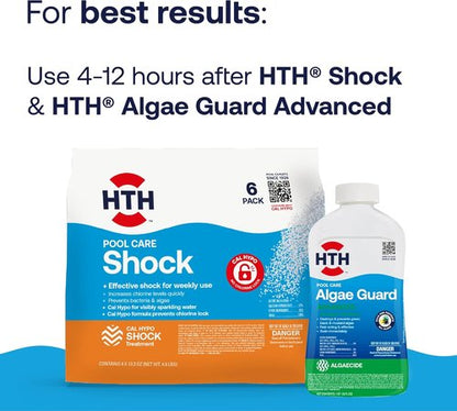 HTH 67067 Swimming Pool Care Clarifier - Achieve Crystal Clear Water in Just 24 Hours