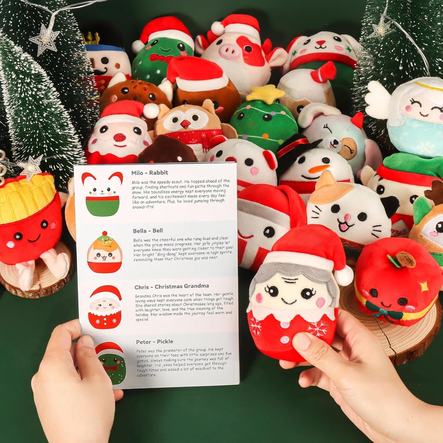 Mini Plush Toys Gift Set - 24 Soft, Squishy Collectible Plushies for Kids & Collectors | Perfect for Christmas & Birthdays