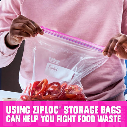 Ziploc Storage Bags Variety Pack - 190 Count | Includes Gallon, Quart, Sandwich & Snack Sizes