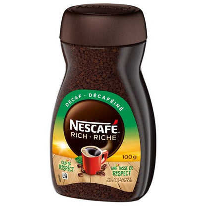 NESCAFÉ RICH Decaffeinated,dark roast Instant Coffee 100g