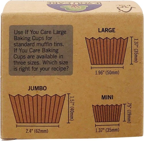 If You Care Baking Cups - Large Size (60 Count) | Eco-Friendly & Compostable Design