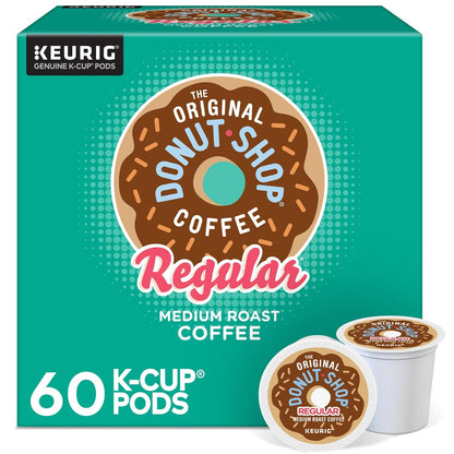 Original Donut Shop K-Cup Pods - Medium Roast Coffee, 60 Count (6 Packs of 10)