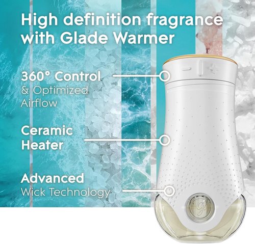Glade PlugIns Refills Air Freshener - Scented Essential Oils for Home | Sky & Sea Salt, 3.35 Fl Oz, 5 Count
