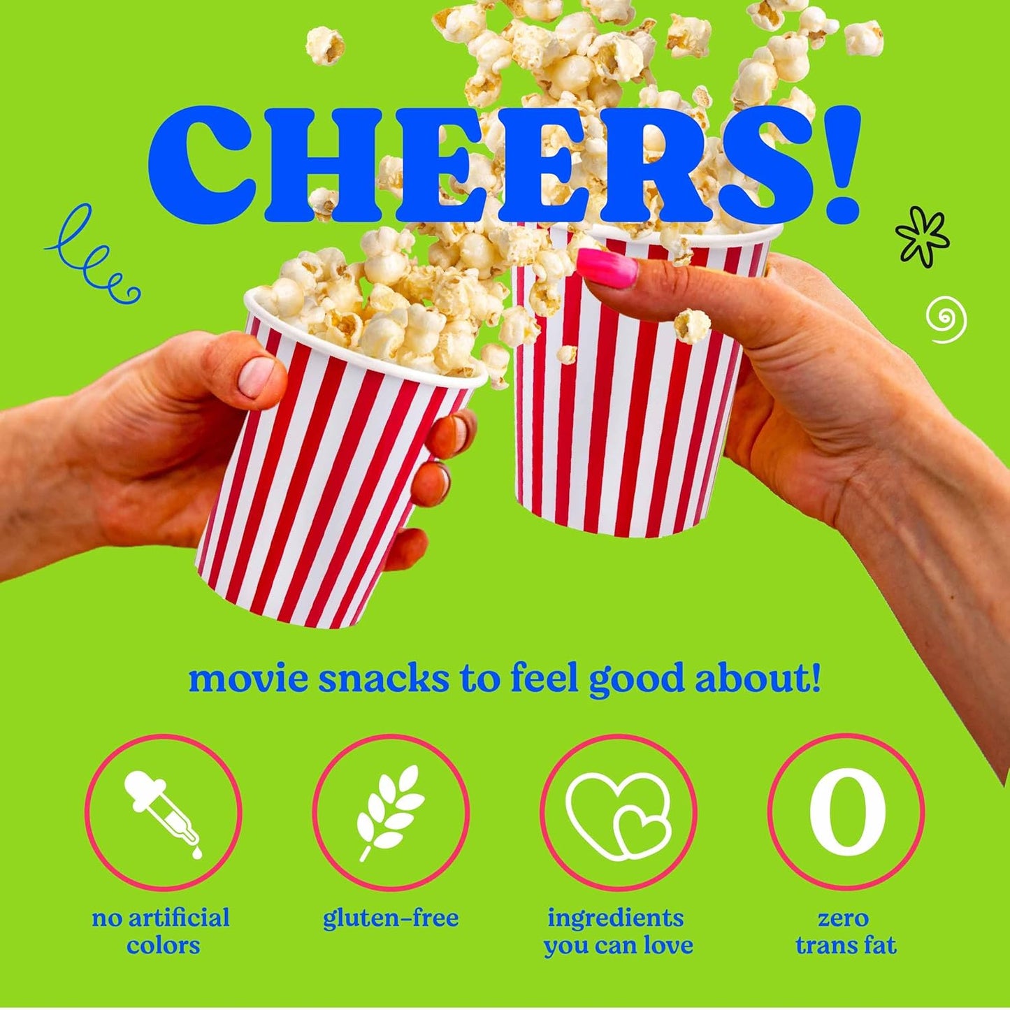 Pop n' Dulge Gourmet Popcorn Gift Set - 16 Pcs with 5 Flavors & Seasonings | Perfect Movie Night Snacks