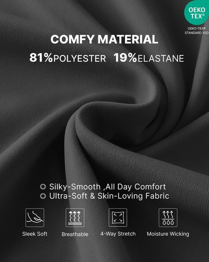 G4Free Maternity Pants with Pockets Over The Belly Pregnancy Leggings Wide Leg Yoga Pants for Business Casual (Black,M,Regular)