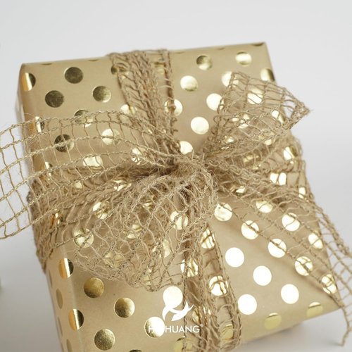 HUIHUANG Burlap Wired Ribbon - 2.5 Inch Rustic Jute for Wreaths, Bows & Home Decor | 10 Yards
