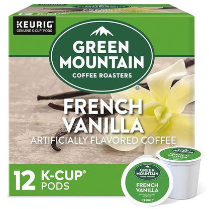 Green Mountain Coffee Roasters French Vanilla K-Cup Pods - Light Roast Coffee, 12 Count