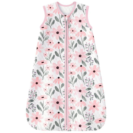 Yoofoss Baby Sleep Sack 6-12 Months 1.0 Tog Sleep Sack Organic Cotton Wearable Blanket for Infants 2-Way Zipper Quilted Sleeping Sacks(Medium)