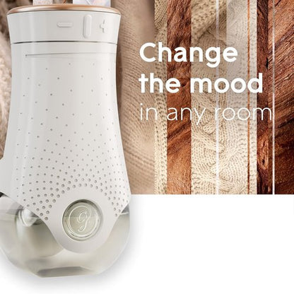 Glade PlugIns Air Freshener Starter Kit - Cashmere Woods Scent | 2 Warmers & 6 Refills, 4.02 Fl Oz