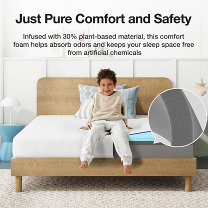 Novilla King Size Gel Memory Foam Mattress - 6 Inch Cooling Comfort Foam for Pressure Relief | CertiPUR-US Certified