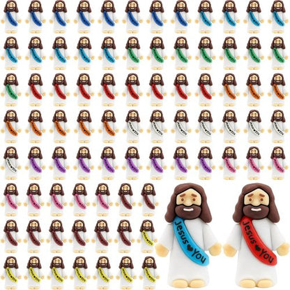 Little Jesus Figurines by [Brand Name] - 80Pcs Pocket-Sized Figures for Church Events & Baptism Gifts