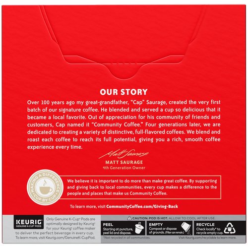 Community Coffee Breakfast Blend Medium Roast Single Serve Keurig K-Cup Pods 32 ct Box