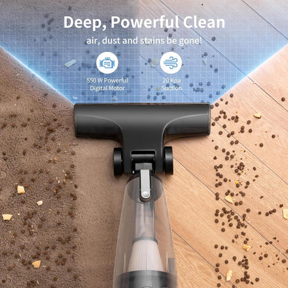 Skiennix Corded Stick Vacuum Cleaner - 20Kpa Powerful Suction | 16Ft Cord, 2-in-1 Lightweight Design for Pet Hair and Hardwood Floors