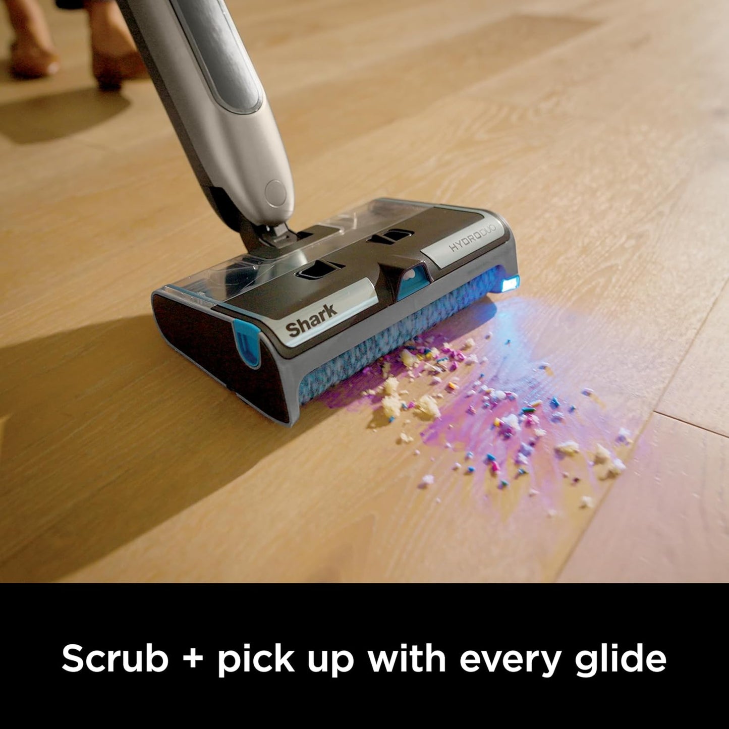Shark HydroDuo Cordless Hard Floor Cleaning System - Wet & Dry Debris Pickup, Stone Metallic