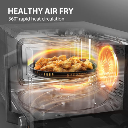 TOSHIBA Countertop Microwave Oven - Air Fryer Combo with Inverter & Convection | 1.0 Cu.Ft, 1000W, 27 Auto Menus