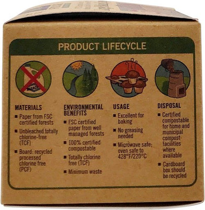 If You Care Baking Cups - Large Size (60 Count) | Eco-Friendly & Compostable Design