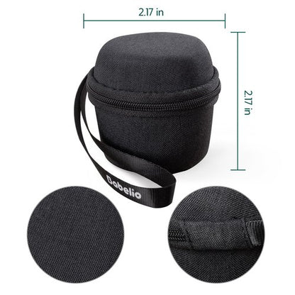 Babelio Portable Travel Case for Babelio Pocket Mini White Noise Machine, Double Stitch Zipper - Perfect for Traveling (CASE ONLY - Textile Black)