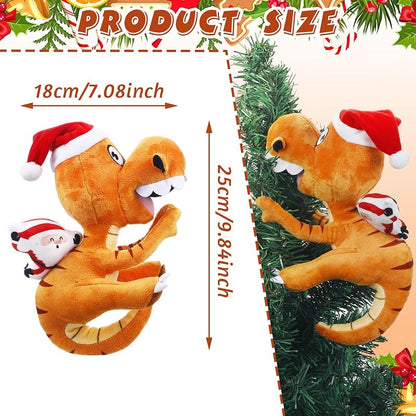 Dinosaur Plush Tree Topper 10x8 Inch - Xmas Ornament (Variation: Dinosaur)