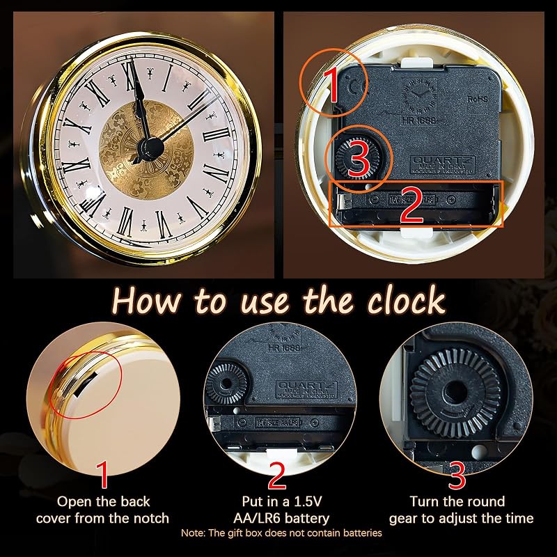 80th Birthday Glass Photo Frame Quartz Clock - 4x6 Photo Display - Gold-Tone Keepsake (Variation: 80th Birthday)