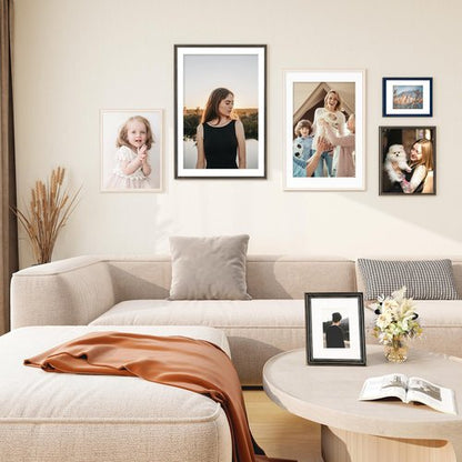 Axeman 18 x 24 Poster Frame, Natural Solid Wood 18x24 Frame for Wall Display, 24 x 18 Poster Frame with Tempered Glass, 18 x 24 Picture Frame with Mat for 16x20, 18x24 Wood Frame, White