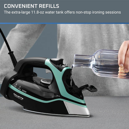 Rowenta Steam Force Iron - 1800 Watts Stainless Steel Soleplate with Anti-Drip & Precision Tip | DW9440