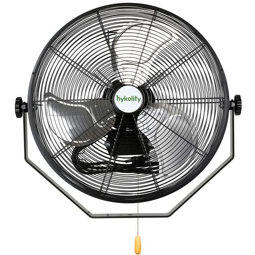 20 in. Industrial Wall Mount Fan, 4600 CFM 3-Speeds High Velocity Fan with Sealed Motor, Heavy Duty Metal Barn Fans for Garage, Workshop and Warehouse, UL Listed