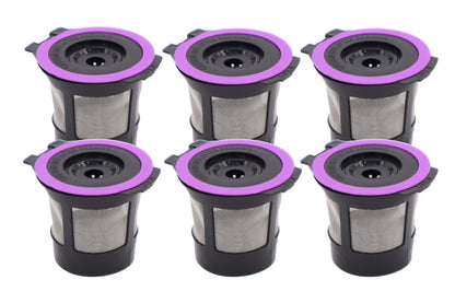 Blendin Set of Reusable Refillable Empty K Cup Coffee Pods Capsule - Reusable Coffee Filter Pod Compatible with Keurig 1.0 and 2.0 Single Cup Coffee Makers - (Pack of 6 Reusable K Cups)