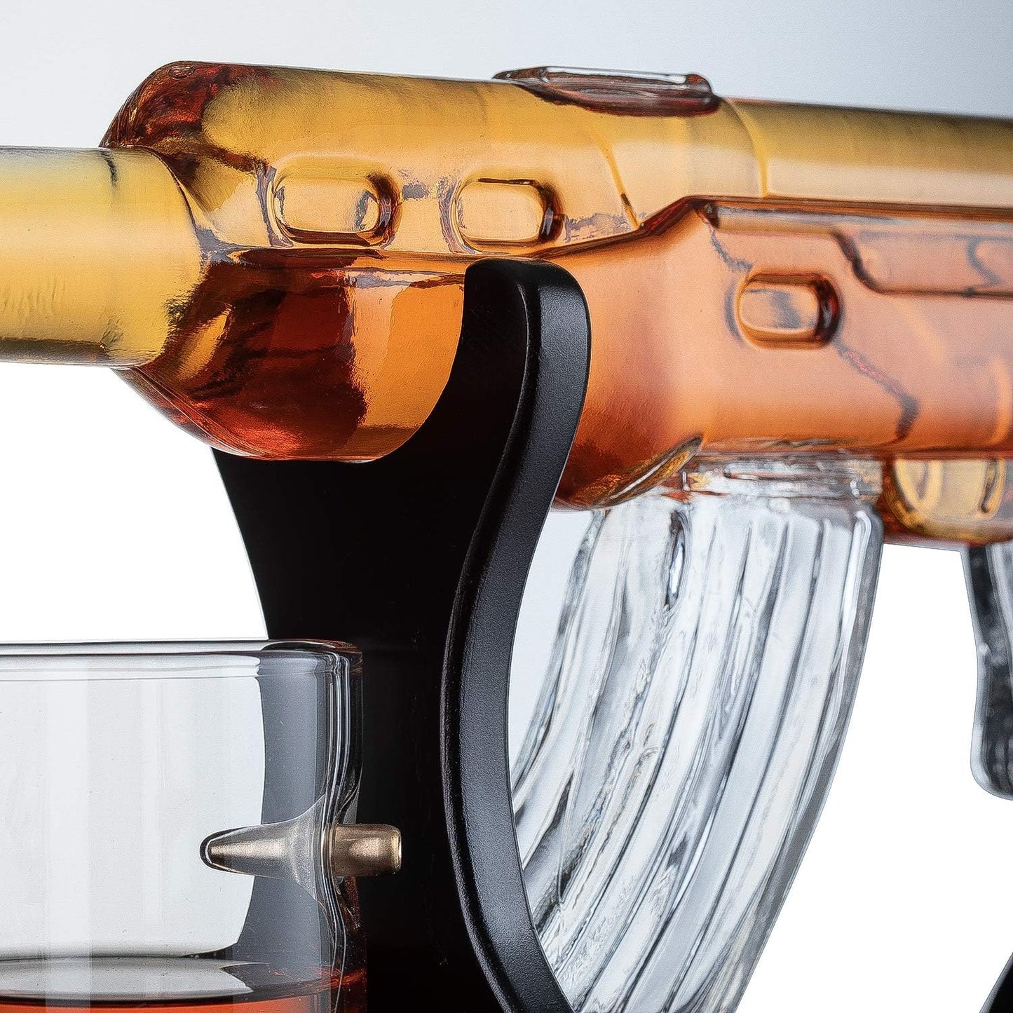 Luxury AK47 Gun Decanter with Bullet Glasses - Whiskey Decanter Gift Sets - Unique Liquor Glass Gun Alcohol Bottle - Gift Wine Bourbon Tequila Liquor Decanter Set Men Gifts Dad Father, Anniversary Bar