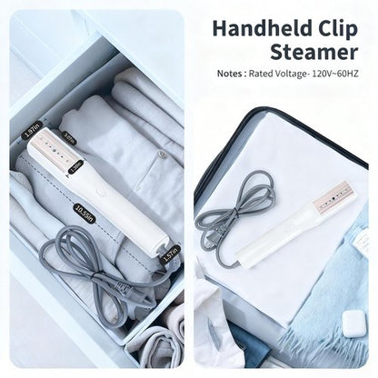 Portable 3-in-1 Clothes Steamer Iron - Handheld Mini Steam Iron, Wet & Dry Ironing, 15s Fast Heat, 900W Powerful Steam, Compact Travel Wrinkle Remover for Home & Office, Includes Travel Bag (120V)