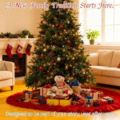 Skiennix 12-Inch Plush Snowman Decor - Festive Indoor Christmas Decoration for Office & Home