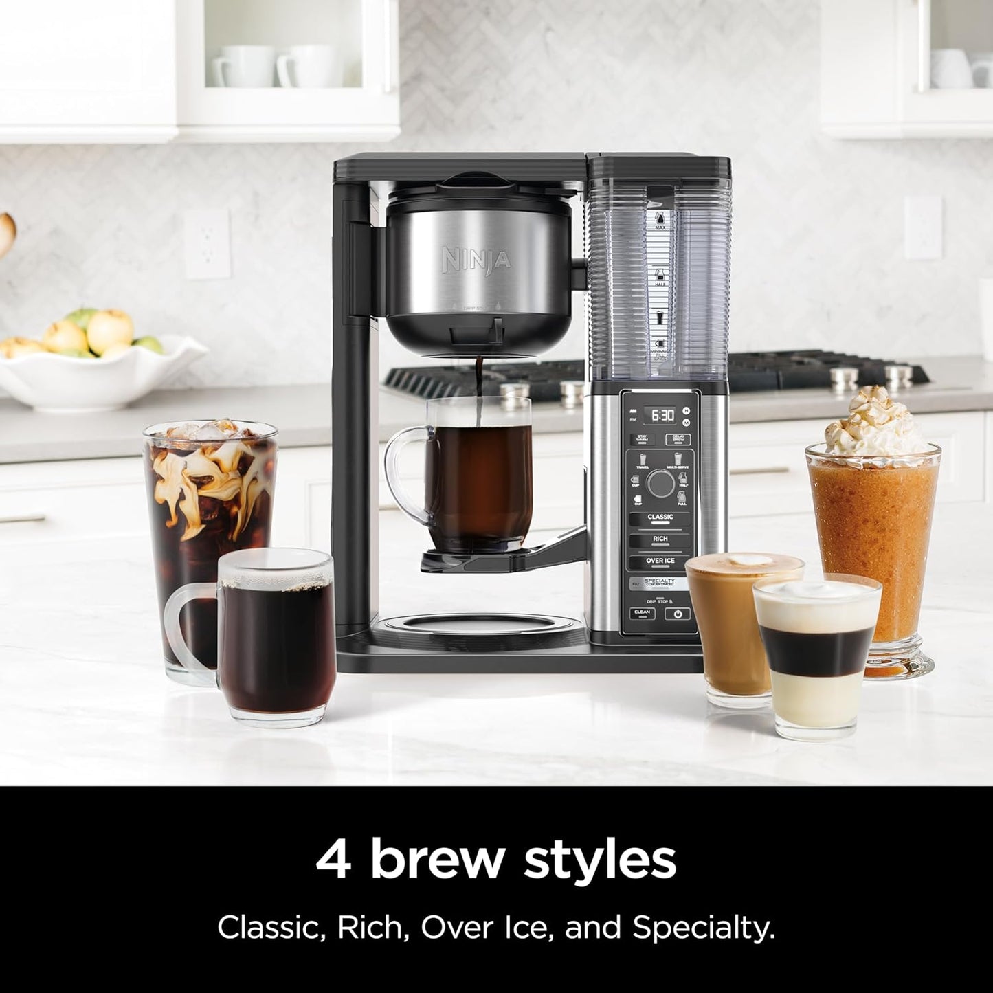 Ninja Specialty Coffee Maker - Brew Hot & Iced Coffee | 6 Styles, 10-Cup Carafe, Black