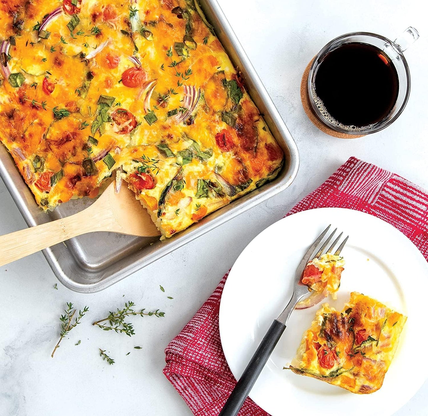 Nordic Ware Rectangular Cake Pan - Natural Aluminum, Perfect for Baking | 12.9 x 9.5 x 2.5 Inches