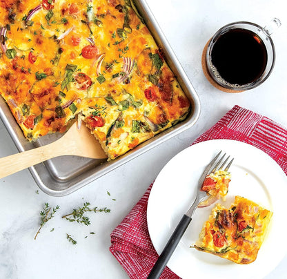 Nordic Ware Rectangular Cake Pan - Natural Aluminum, Perfect for Baking | 12.9 x 9.5 x 2.5 Inches