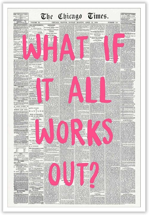 Drimiler Retro Newspaper Poster - Positive Affirming Quote Canvas Wall Art | 12x18in Unframed