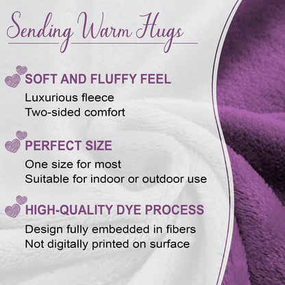 Wife Fleece Wearable Blanket Hoodie - Wife Gifts from Husband - Gifts for Wife for Christmas, Wife Birthday Gift Idea, Gifts for Her for Anniversary, Valentines Day Gifts for Her