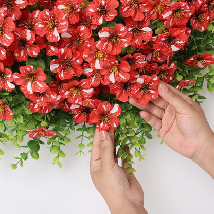 Starry Sky Morning Glory Wreath by [Brand Name] - 26" Faux Eucalyptus & Flower Decor for Spring/Summer